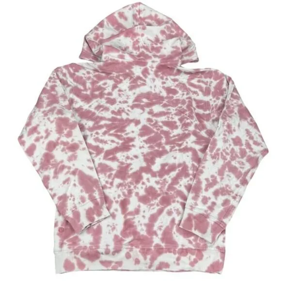 Lululemon All Yours Hoodie Tie Dye Fleece In Marmoleado Tie Dye Brier Rose 4 - Picture 6 of 7